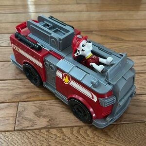 🐶 EUC Paw Patrol Firetruck transforming firetruck toy marshall pups kids